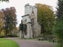 Die Tempelherrenhaus-Ruine in Weimar im Jahre 2015 am 24. Oktober.