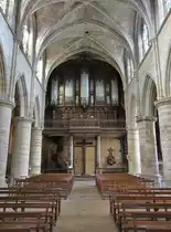 Bar-le-Duc, Orgelempore in der Notre Dame Kirche (26.10.2015)