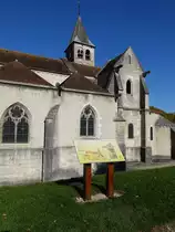 Vignory, romanische St. Etienne Kirche, erbaut von 1032 bis 1057 (26.10.2015)