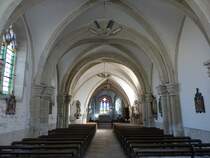 Soncourt-sur-Marne, Innenraum der Kirche St. Hilaire (26.10.2015)