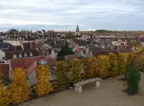 Ch�tillon-sur-Seine, Ausblick auf die Altstadt (27.10.2015)