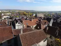 Aussicht auf die Altstadt von Tonnerre, Dept. Yonne (27.10.2015)