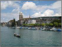 Zrich am 22.07.2007 - Blick auf die Limmat.