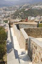 Auf dem Gibralfaro in Mlaga. Aufnahme: Juli 2014.