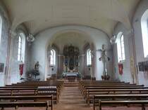 St. Oswald, Innenraum der Klosterkirche Sankt-Oswald (24.05.2015)