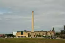 Blick auf das Rathaus von Assens. Das Verwaltungsgeb�ude befindet sich in der ehemaligen und denkmalgesch�tzten Zuckerfabrik; 21.06.2015