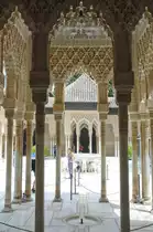 Granada - L�wenhof in der Alhambra. Aufnahme: Juli 2014.