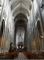 Orl�ans, Mittelschiff der Kathedrale St. Croix (29.10.2015)