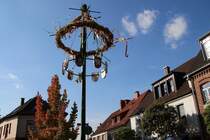 Erntekranz in der Ortsmitte auf der Mittelstrae in Schermbeck