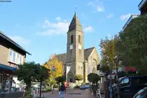 Gemeinde Schermbeck - Die Mittelstra�e mit Blick auf die St. Ludgeruskirche