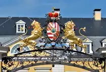 Wappen am Eingang des Residenzschlosses des F�rsten zu Neuwied - 21.09.2015