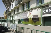 Eingang zum Estadio Benito Villamar�n in Sevailla. Aufnahme: Juli 2014.