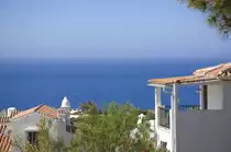 Blick vom Via Romana in Nerja an der spanischen Sonnenk�ste. Aufnahme: Juli 2014.