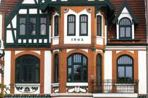 Hausfassade an der Knuthstrae, Flensburg (Schleswig-Holstein). Aufnahmedatum: 24. September 2011.