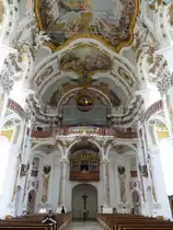 Osterhofen, Orgelempore der Basilika St. Margaretha in Altenmarkt (25.05.2015)