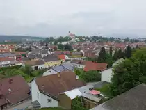 Ausblick auf den Rohrberg mit der St. Michael Kirche in Hengersberg (25.05.2015)