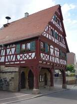 Bauerbach (Bretten), altes Rathaus, erbaut 1585 (30.05.2015)