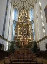 Augsburg, Hochaltar in der St. Ulrich und Afra Kirche, erbaut von Hans Krumpers (20.12.2015)