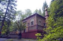 Das marokkanische Haus im Schlosspark Lindenhof. Aufnahme: Juli 2008.