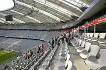Allianz Arena in M�nchen. Aufnahme: August 2008.