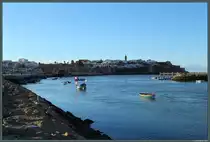 Direkt neben der M�ndung des Flusses Bou Regreg in den Atlantik liegt auf einem Felsen die Festung Kasbah des Ouda�as, welche 2006 zum Weltkulturerbe erkl�rt wurde. Sie wurde im 12. Jahrhundert errichtet. (Rabat, 23.11.2015)