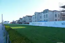 Villenfassaden an der Strandpromenade, die sogenannte Perlenkette, dies sind die klazistischen Geb�ude von Heiligendamm, die wiederhergestellt bzw. neu aufgebaut werden (Stadt Bad Doberan, Landkreis Rostock, Mecklenburg-Vorpommern, November 2011)