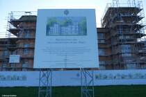 Wiederaufbau des einstigen Logierhauses Villa Perle, eines der klazistischen Gebude von Heiligendamm, das neu aufgebaut werden (Stadt Bad Doberan, Landkreis Rostock, Mecklenburg-Vorpommern, November 2011)