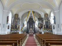 Lalling, Innenraum der St. Stephan Kirche (25.05.2015)