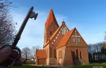 Wir haben den Schl�ssel f�r die normalerweise abgeschlossenen Backsteinkirche St.-Johannes in Rerik erhalten (Landkreis Rostock, Mecklenburg-Vorpommern, November 2011)
