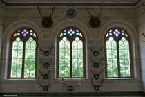 Fenster in der Eingangshalle vom Jagdschloss Granitz (Mnchgut - Rgen, Mai 2011)