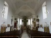 Ubstadt, barocker Innenraum der St. Andreas Kirche (30.05.2015)
