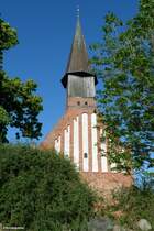 Backsteinkirche St. Johannes in Schaprode im Nordwesten von Rgen (Mai 2011)