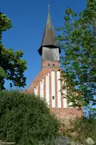 Backsteinkirche St. Johannes in Schaprode im Nordwesten von R�gen (Mai 2011)