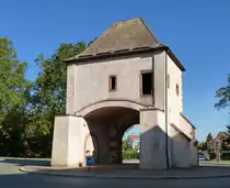 Hagenau, das Wei�enburger Tor, stadtausw�rts gesehen, eins von ehemals acht Tort�rmen der Stadtbefestigung, Sept.2015