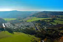 Hetzingen an der Rur am Fu�e der Burg Nideggen - 01.11.2015