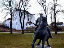 Schloss Brundlund in Aabenraa (Apenrade) in S�nderjylland / Nordschleswig. Aufnahme: M�rz 2003.