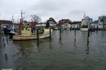 Im Hafen von Niendorf fand an diesem Wochenende ein Weihnachtsmarkt statt (Dezember 2011)