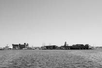 Wismar  Skyline  von der Ostsee aus. Mit einem Schiff rausfahren lohnt sich immer!