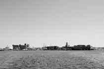 Wismar  Skyline  von der Ostsee aus. Mit einem Schiff rausfahren lohnt sich immer!