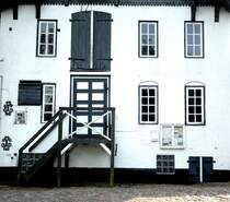 Detailaufnahme vom Alten Speicherhaus der Schafflunder Mhle. Aufnahme: Mai 2012.