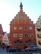 Das Eckhaus an der Segringer Strae ist die ehemalige Ratstrinkstube am Marktplatz (Gustav-Adolf-Haus, Dinkelsbhl, Landkreis Ansbach, Dezember 2013)