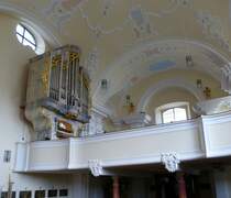 Kloster Marienburg, Blick zur Orgel in der Klosterkapelle, Sept.2015