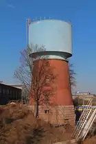 Wasserturm Leipzig-Bahnbetriebswerk Hauptbahnhof West im Februar 2014