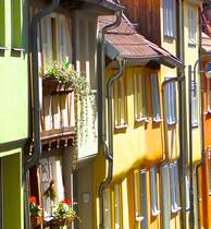 Bunte Huser in der Altstadt von Mhlhausen/Thr
29.08.2015