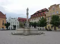 Neuburg, Mariens�ule am Karlsplatz (23.08.2015)