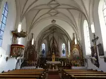 F�rnbach, Innenraum der Maria Himmelfahrt Kirche (25.12.2015)