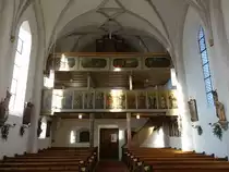 F�rnbach, Orgelempore der Maria Himmelfahrt Kirche (25.12.2015)