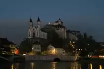 Die Festung Aarburg am Abend des 06.12.2015