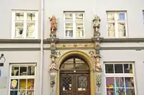 Ausschnitt einer Hausfassade in L�neburg. 31. Januar 2016.