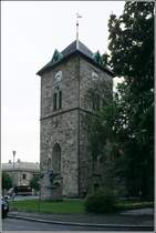 Trondheim. Die ltesten Teile der Var Frue Kirke gehen auf das 12. Jahrhundert zurck. Scan eines Dias vom Juni 1994.